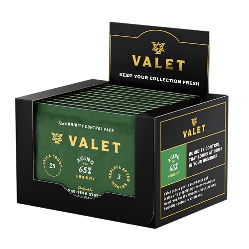 Valet 65% Two-Way Humidity Packs 12-Pack (60g), Bulk Two-Way Humidity