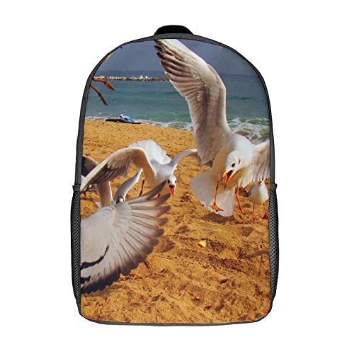 Sac à dos scolaire pour enfants Bird 17 pouces imprimé 3D pour la rentrée des classes