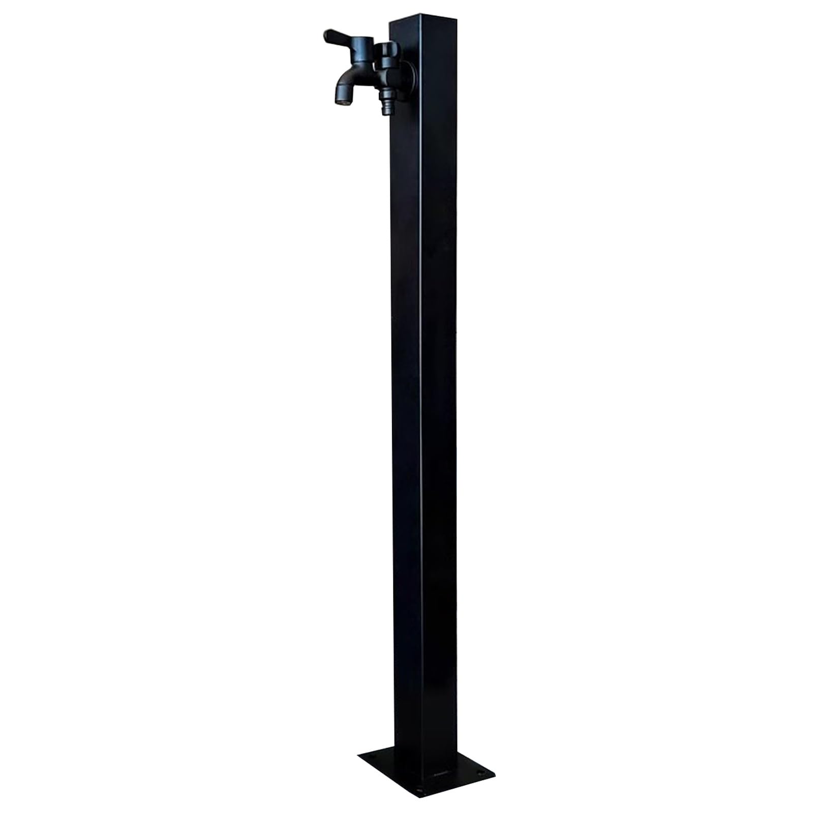 Grifo de columna de agua independiente, hidrante de acero inoxidable 304 para exteriores con grifo de latón, soporte de manguera anticongelante montado en el suelo