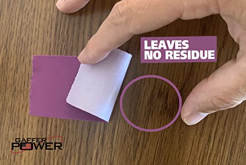Gaffer Power Purple Tape | Real USA Made Gaffers Tape | Heavy Duty, Non-Reflective, Leaves No Residue | Strong, Easy Tear Tape for Cables, Crafts, Repairs | 2 Inch x 30 Yards