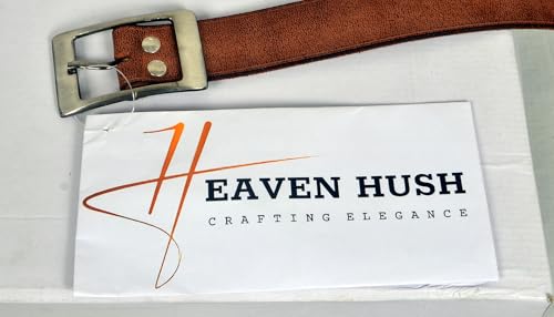 Men’s Genuine Leather Belt with Classic Buckle, Adjustable Waist Strap4