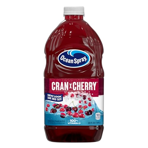 Image of Ocean Spray Cran-Cherry Cranberry Cherry Juice Drink, 64 Fl Oz Bottle (Pack of 8)
