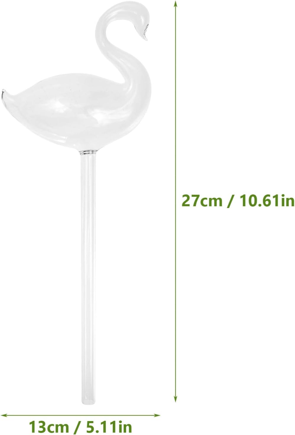 Yardwe Swan Plant Watering Device Creative Transparent Self-Watering Globe for Plants Efficient Water Control Unique Decorative Design image 2