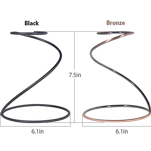 TINTON LIFE Reusable Metal Pour Over Coffee Dripper Stand Circinate Shaped,Black