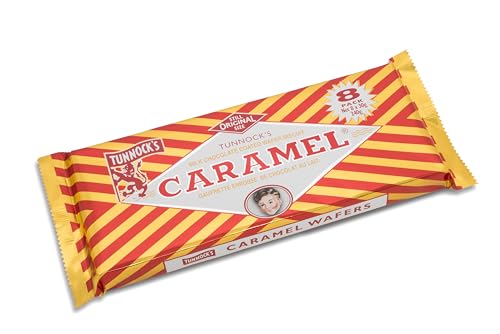 Tunnock's Real Milk Chocolate Caramel Wafers 8 Pack of 30g (Pack of 1)