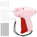 Audasi Micro Stitch Gun for Clothes Stitchy Quick Clothing Fixer Mini Stitch Gun Clothes Tagging Gun Quilt Fix Gun Mini Sewing Machine Stitchy Tool with 5 Needles and 1000 Micro Fasteners(Pink)