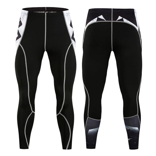 Celanisai Pantalones de compresión para hombre, largos, transpirables, para correr, deportes, leggings, pantalones de entrenamiento, pantalones deportivos, transpirables, para entrenamiento, fitness