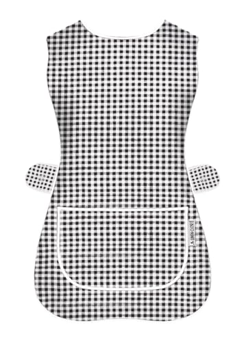 LINEN CLOSET Womens Tabards with Pockets for Men Ladies Cleaning Catering Chef Kitchen Aprons Unisex Hygea Tabard Apron Work Tabards