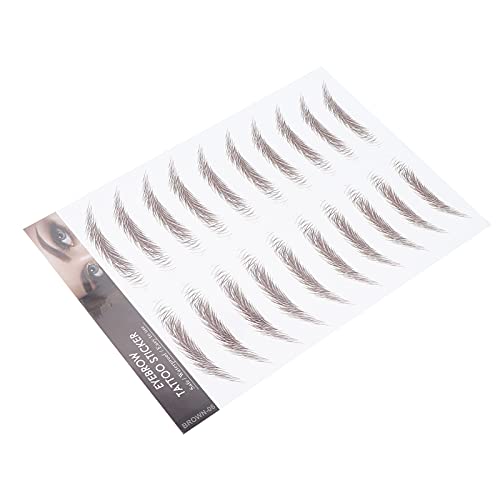 Eyebrow Transfers Stickers for Women & Girls -, Lasting, Peel-Off False Eyebrows in BROWN-06, Makeup Solution for -Looking Brows - Image 3