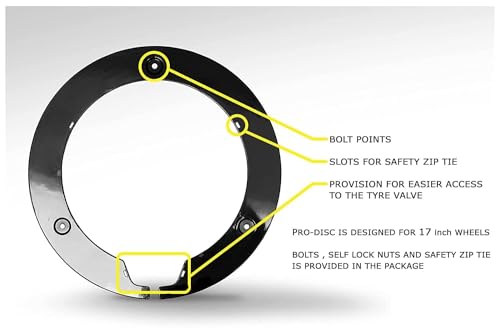 Image of PRO-DISC Wheels Cover for Bajaj Pulsar (Black)