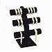 Schmuckständer Mehrschichtiges Armband-Regal-Uhr-Gestell-Schmuck-Speicher-Haltewinkel-kreativer Armband-Ausstellungsstand Halsketten, Armbänder, Ohrringe ( Color : Black , Size : 23.5x14.5x30cm )