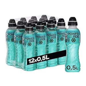 Powerade Sports Defend – Limitierte Edition zur Fußball WM – Kalorienreduziertes Sportgetränk mit Hibiskus-Geschmack - Elektrolytgetränk in Einweg-Flaschen mit Sport-Cap (12 x 500ml)