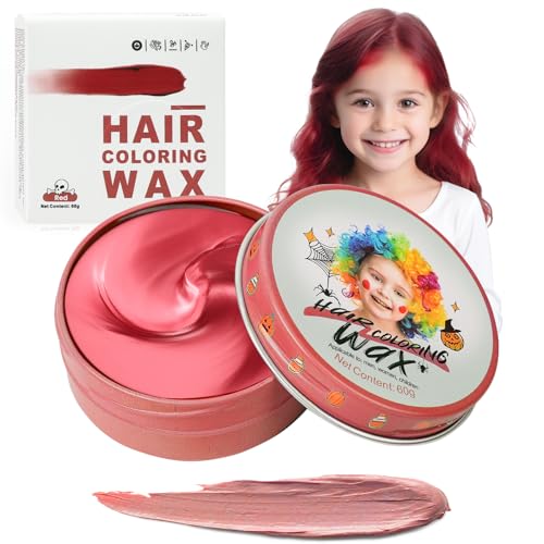 Tinte de pelo rojo temporal para niños y adultos, tinte instantáneo, pomada de peinado, para fiestas, cosplay, Halloween
