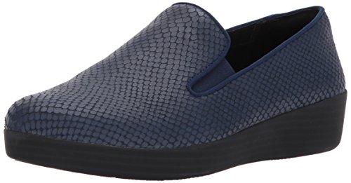Fitflop Women's Superskate Loafer, Midnight Navy, 5 M Us #TOP6