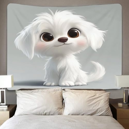 Couverture murale caniche 3D en polyester doux isolant visuel pour dortoir