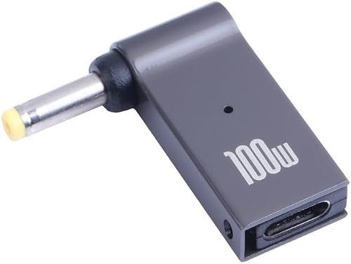 USB-C Female to DC 4.0x1.7mm Male Charging Adapter, 100W PD
