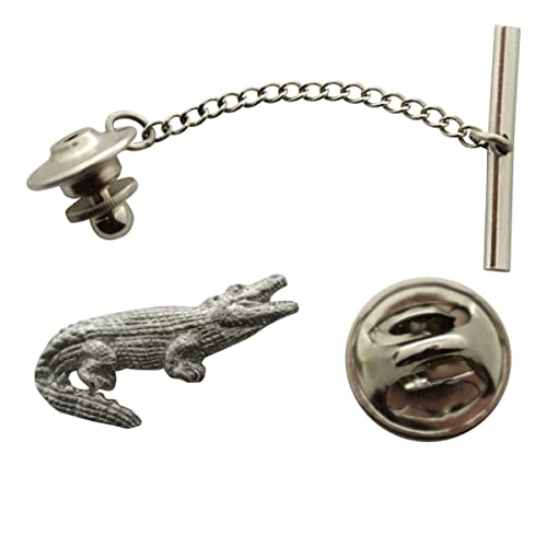 Sarah'S Treats & Treasures STT-M600-TT Alligator Tie Tack ~ Antiqued Pewter cover