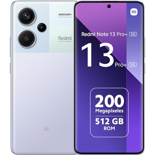 Xiaomi Redmi Note 13 Pro 5g - Smartphone De 12 512 Gb, Pantalla De 6,67 Amoled 1.5k 120hz, Mediatek Dimensity 7200 Ultra, Triple Cámara De Hasta 200mp, Hypercharge 120w, Morado Versión Es Xiaomi Redmi Note 13 Pro 5g - Smartphone De 12 512 Gb, Pantalla De 6,67 Amoled 1.5k 120hz, Mediatek Dimensity 7200 Ultra, Triple Cámara De Hasta 200mp, Hypercharge 120w, Morado Versión Es