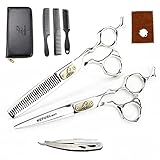 NEPURLson Alta gama Profesional Peluquería 6 'Tijeras de Peluquería 440C Acero Peluquería (Set)
