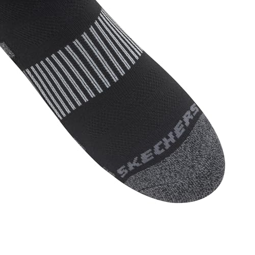 Skechers Men's 6-Pack Work Collection Quarter Crew Socks, Extended Cushion & Mesh Ventilation3