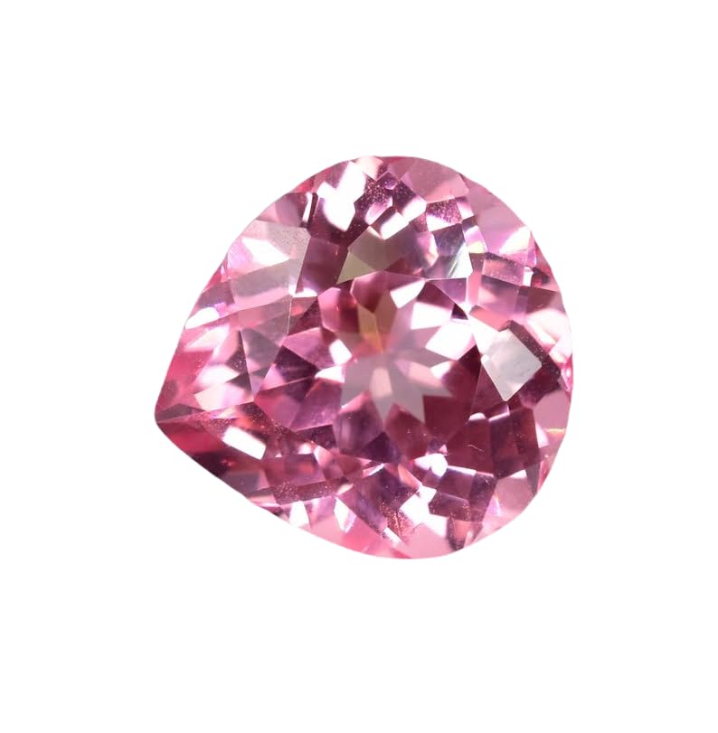 Gemme morganite précieuse taillée en cœur pour haute joaillerie