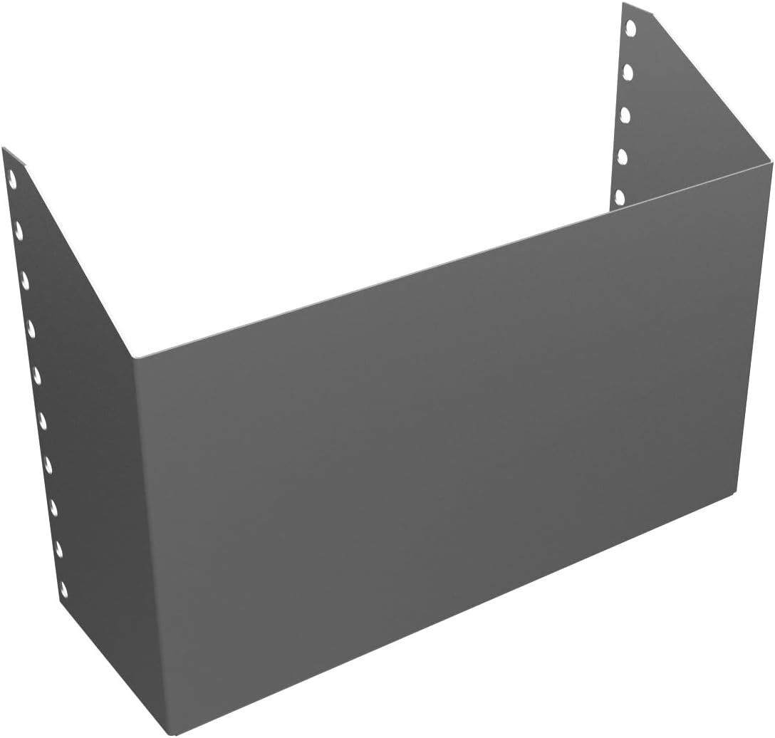 Adrian Steel 46556-G, End Panel Storage Tray, 14.3w x 10.1h x 4.9d, Gray