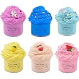 WUHUANIU Slime Kit with 6 Pack Scented Slime,Watermelon /Unicorn /Blue/Peach Slime,Super Soft and Non-Sticky,Surprise Slime Toys for Girls and Boys