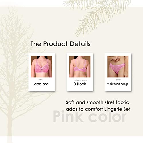 Image of Bra Panty Set for Women and Girls Lingerie Set with Full Coverage Non-Padded Bra and Panty Set