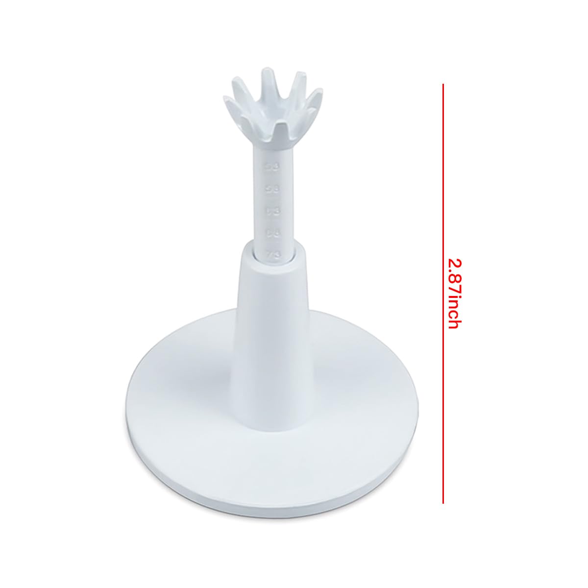 3 Piezas de Soporte de Bola de Golf Ajustable de Goma Suave y Altura Ajustable, Accesorios de Entrenamiento de Golf de plástico Blanco