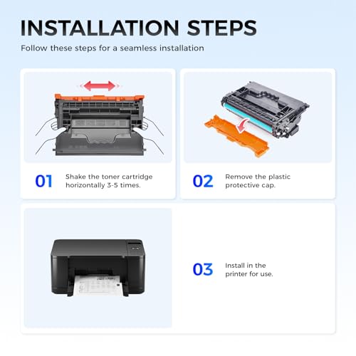 Image of W9004MC Black Toner Cartridge High Yield with Chip Replacement for HP W9004MC Toner Compatible for HP Managed E60155dn E60165dn E60175dn E60055dn E60065dn E60075dn MFP E62655 E62665 E62675 Printer Ink