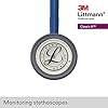 3M Littmann Stetoscopio per il monitoraggio Classic III, tubo auricolare blu navy, 69 cm, 5622