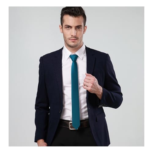 Image of Landisun Black Tie Men Women Solid Skinny Ties Slim Ties Satin Tie