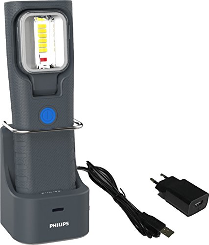 Philips automotive lighting LPL47X1 LED-Arbeitsleuchte RCH21S mit Ladestation, Dunkelgrau
