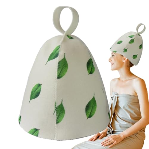 Celuicion Chapeau de sauna, chapeau de sauna pour femmes | Trésor épaissie de douche | pour douche à vapeur de bain avec chapeau de sauna en feutre confortable pour les femmes pour la douche