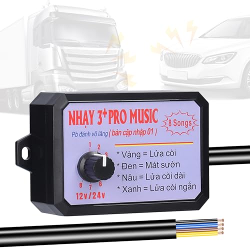 CFTGIW Controlador de Bocina de Coche, Unidad de Control de Sonido de Altavoz con 8 Efectos de Sonido con Ajuste de Volumen, para Coche, Camión, Barco Marino, 12-24V (8 sonidos)
CFTGIW Controlador de Bocina de Coche, Unidad de Control de Sonido de Altavoz con 8 Efectos de So...