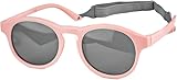 CODOMOR Gafas de Sol Polarizadas para bebé niño y niña, Para recién nacidos, a partir de 0 a 36 meses, 100% Protección UV400, marco flexible con Funda Incluida, para vacaciones en la playa (Rosa)