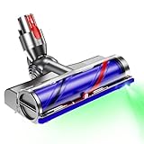 Vacuum Cleaner Replacement for Dyson V7 V8 V10 V11 V15 Direct Drive Head for Hardwood Floor Carpets Attachment for Dyson Cordless Stick Vacuum Cleaners 270° Torque Brush Head with LED Headlights