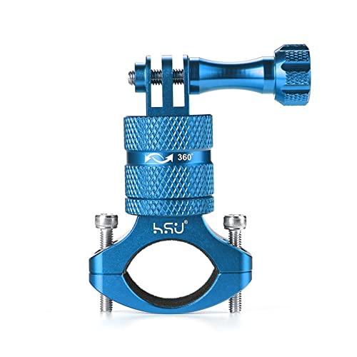 Support de vélo pour GoPro Hero 12 fixation guidon rotative 360 degrés bleu