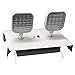 Morris Products 73158 Recessed Twin Head Emergency Lighting Units White