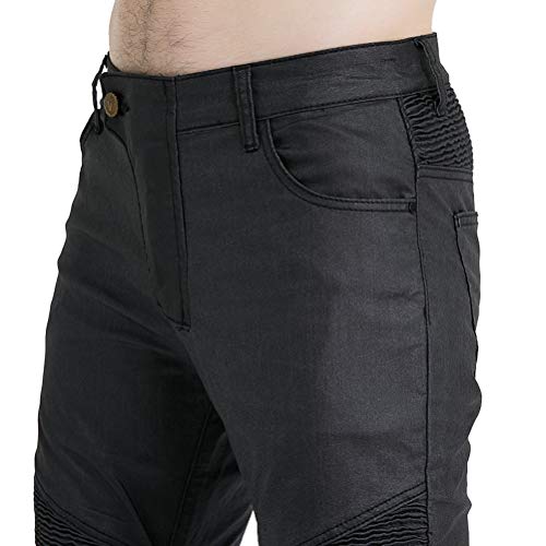 image for Takuey Coated Waterproof Motorcycle Riding Pants with Upgrade Armor Kn