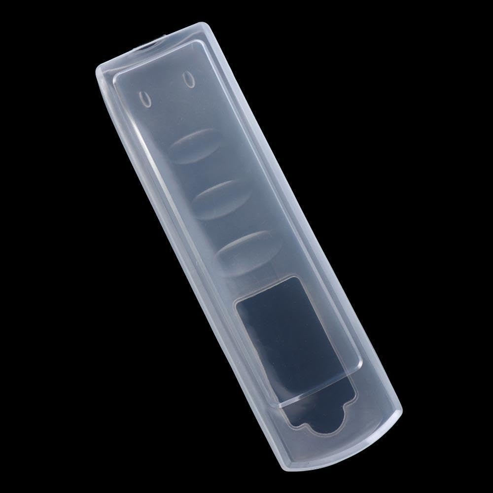 Custodia protettiva in silicone trasparente per telecomando TV aria condizionata, antiurto, antiscivolo, custodia protettiva (16 x 5 cm)
