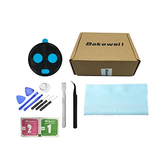 Bakewell Rear Back Camera Glass Lens Replacement for Motorola Moto X4 Black (2 Pcs)