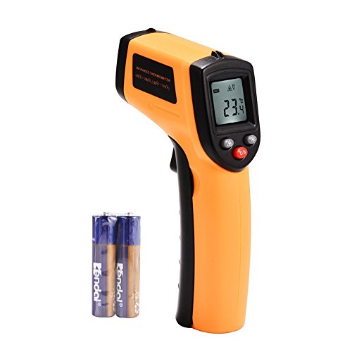 TOPONE Digital Infrared Thermometer，Professional Non-Contact Laser Temperature Tester Gun with LCD Display (GM320)