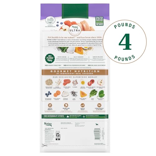 Image of Nutro Ultra Dry Dog Food, Chicken, Lamb & Salmon Recipe, 4 lb