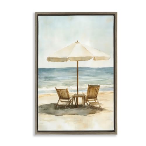 Seaside Retreat Coastal Paradise, 20 x 30 Inch Canvas in Floater Frame