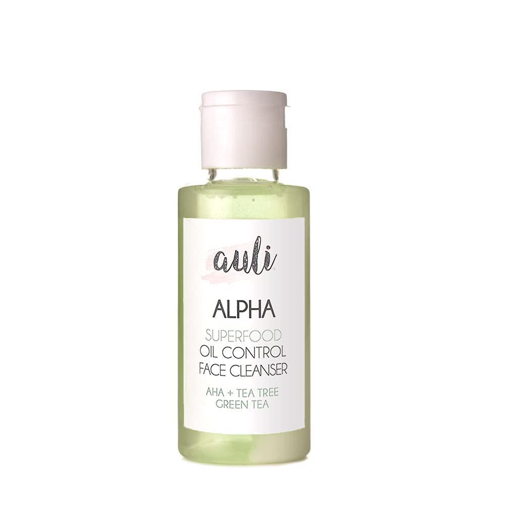 AULI LIFESTYLEAHA 5% Face Wash for All Skin Types | AHA 5% and Green Tea Prevents Acne, Gives you Clear, Bright Skin | No Foam Facewash | Alpha - 210ML