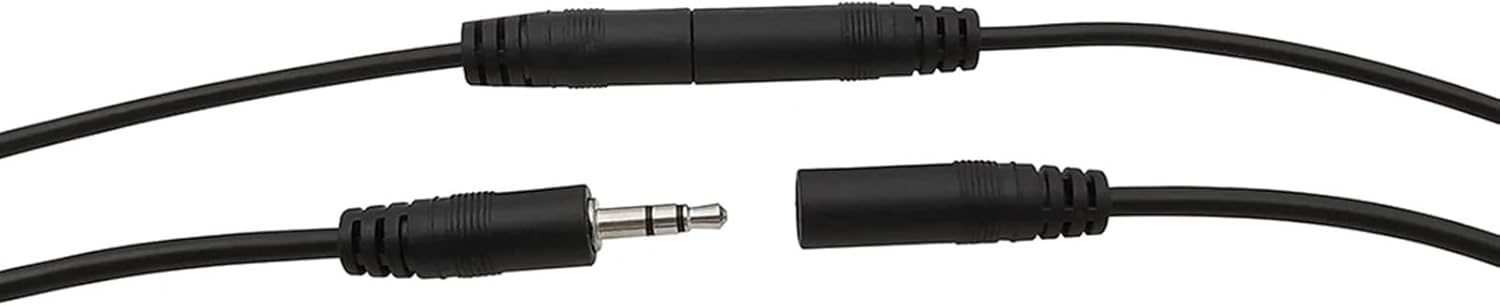 5Pcs 3.5mm 2/3/4Pole Male Female Jack Audio Headphone Connectpr Extension Cable Mono/Stereo Cord(3.5mm Male 2P)