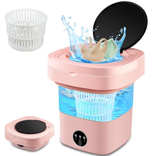 Lista de centrifugadoras de ropa los 5 más buscados. 41 Lavadora Portátil | Mini Lavadora Plegable 8.5L | Plegable Lavadora Portátil de Ropa con 2 Tubos de Agua | 3 Modos Automático para Calcetines, Ropa Bebé, Toallas o Artículos...