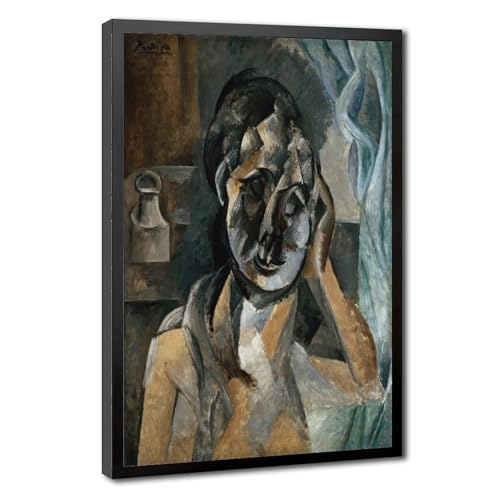 Toile Picasso femme avec pot de moutarde cadre suspendu pour relooker un mur vide