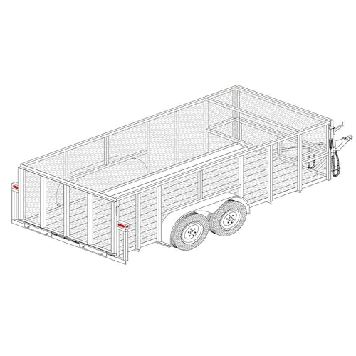 The Trailer Parts Outlet - 1682LS - 16' x 82